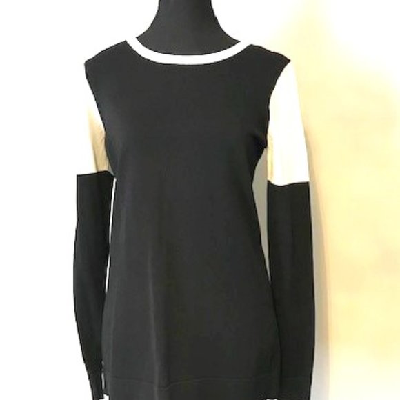 Calvin Klein Color Block Crewneck Top - Picture 1 of 6